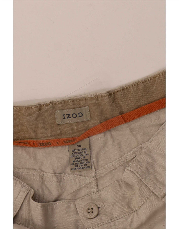 Pantaloni scurți cargo pentru bărbați Izod, mari W36, bumbac, bej