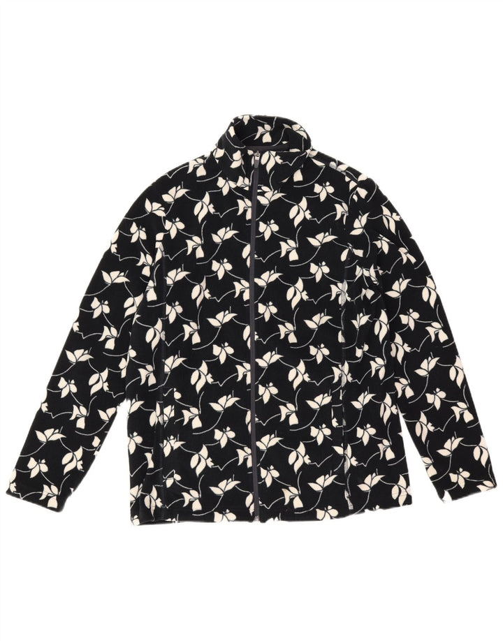 Jachetă polară pentru femei Lands End UK 14 Medium Bluemarin Floral Poliester