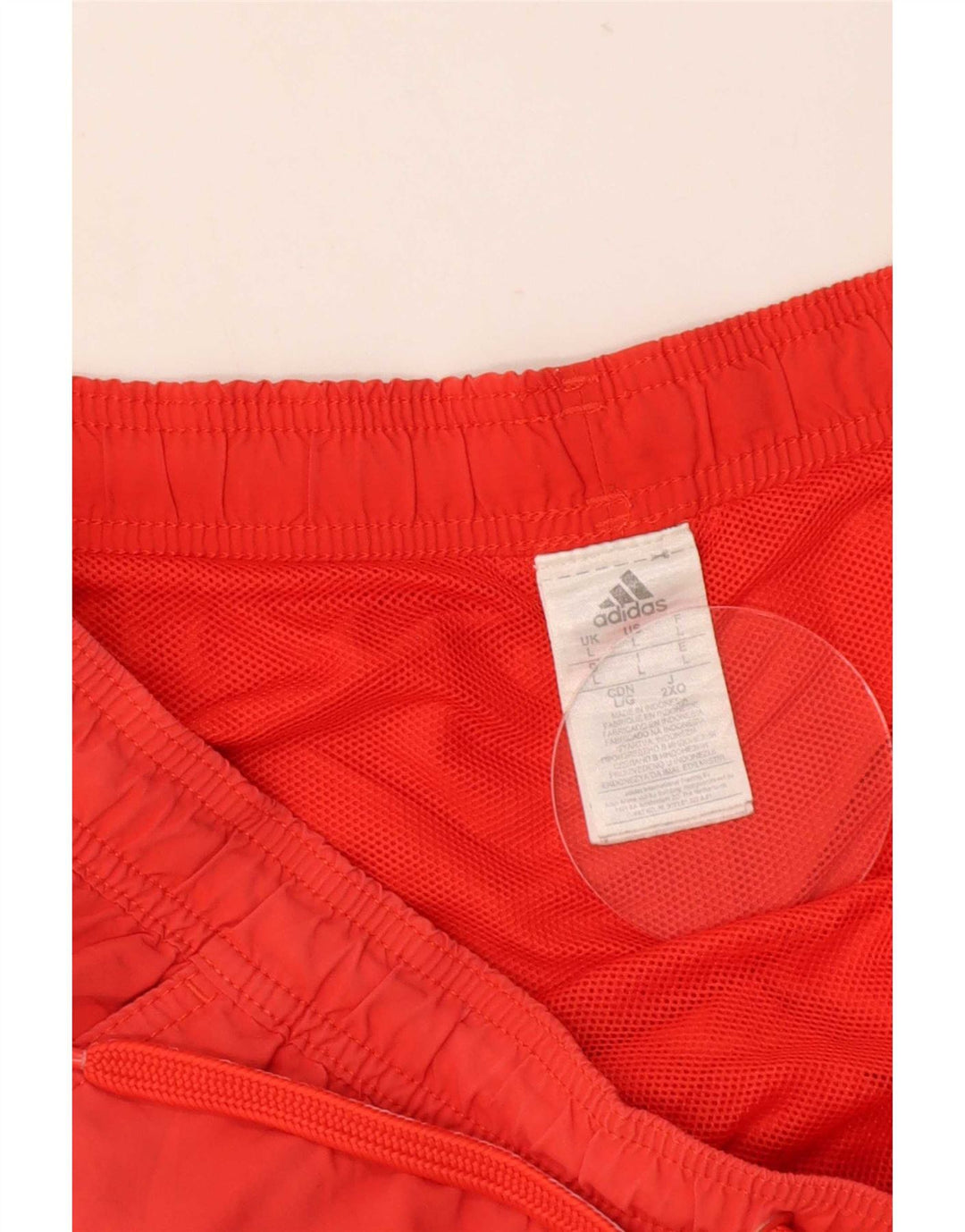 Pantaloni scurți sport adidas pentru bărbați, nailon roșu mare