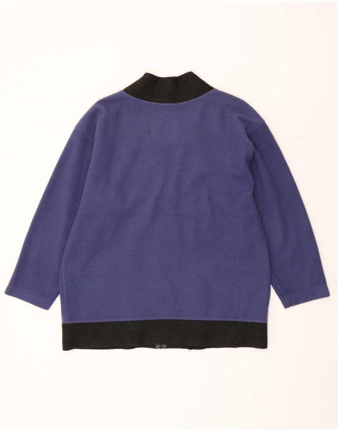 Pulover cardigan Benetton pentru bărbați, cu tăiere largă, albastru, poliester color bloc