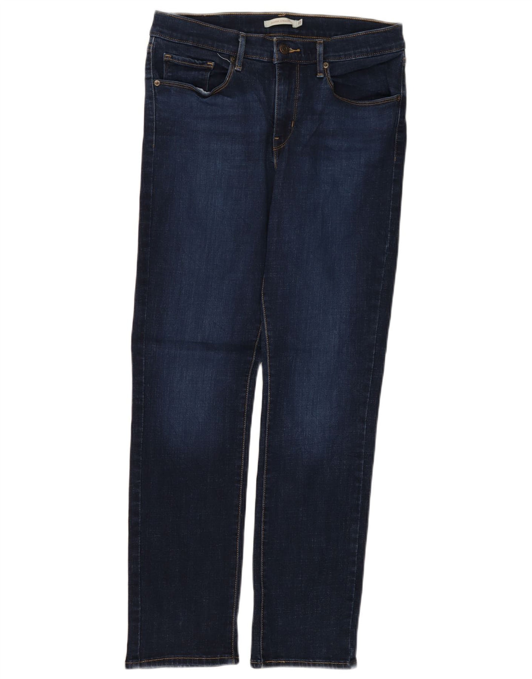 Blugi drepti clasici pentru femei LEVI'S US 10 Large W30 L30 Bumbac bleumarin