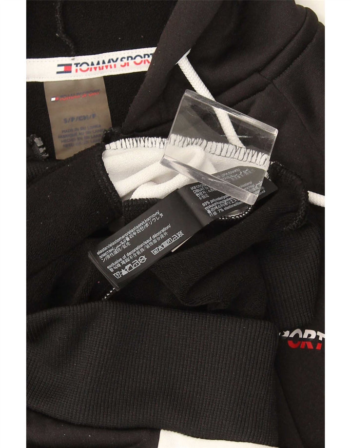 Pulover Tommy Hilfiger pentru bărbați, cu fermoar, poliester color bloc negru