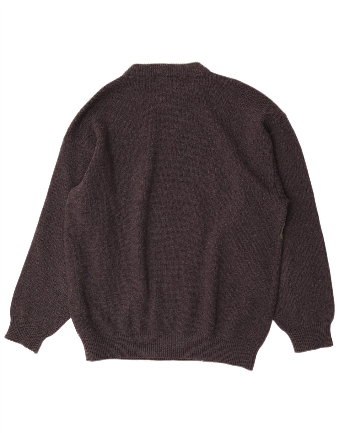 Pulover Iceberg pentru bărbați, cu grafică, cu decolteu, XL, gri, retro, din lână