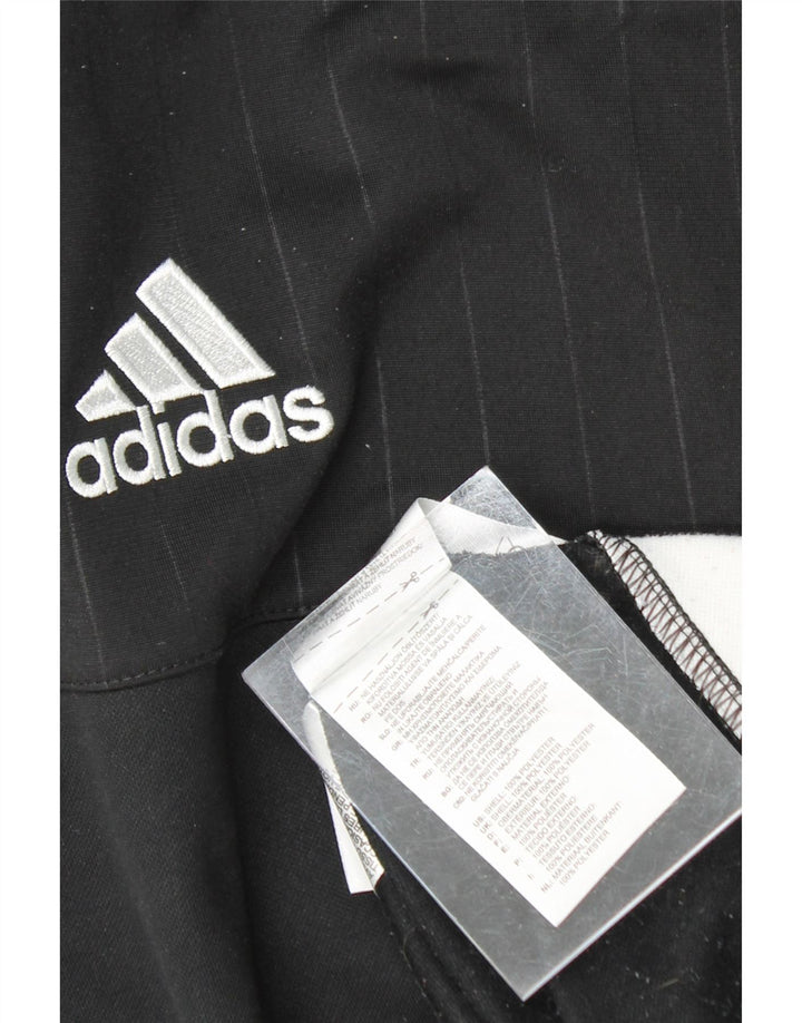 ADIDAS Mens Sweatshirt Jumper Small Black Colourblock Polyester Vintage Adidas and Second-Hand Adidas from Messina Hembry 