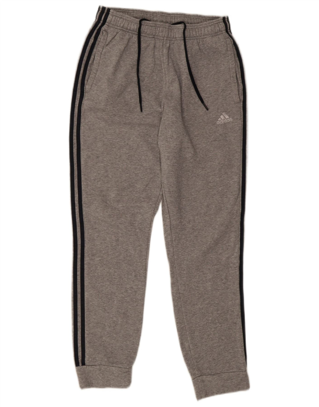 Pantaloni de trening Adidas pentru bărbați Joggeri din bumbac gri mediu