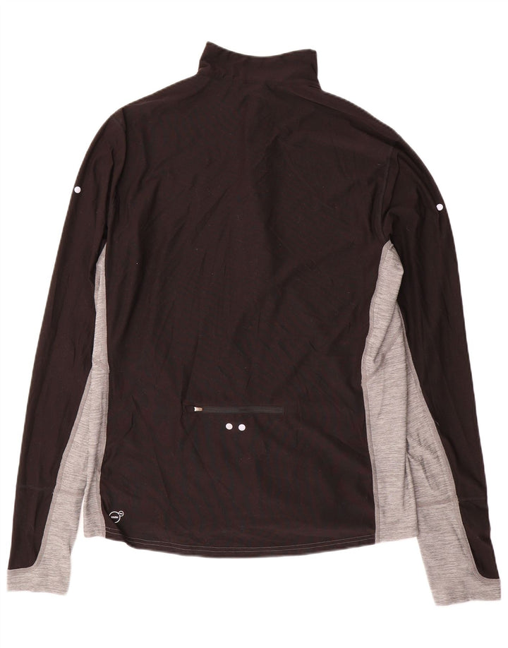 Trening PUMA pentru bărbați, cu fermoar, cu gât, cu pulover, colorat, mediu, negru