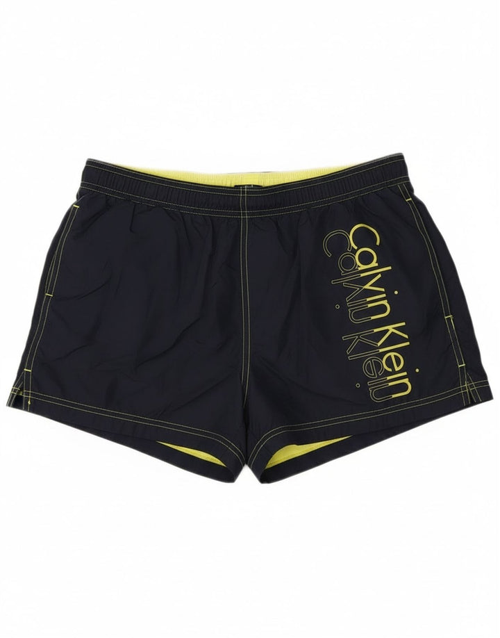 Pantaloni scurți de baie Calvin Klein pentru bărbați, mari, albastru, poliester