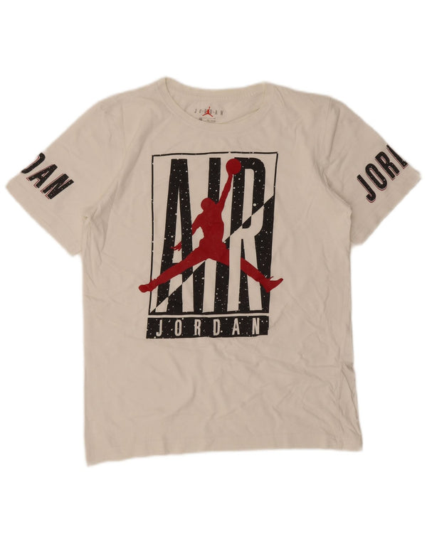 Tricou grafic Jordan pentru băieți Top 13-14 ani XL Alb