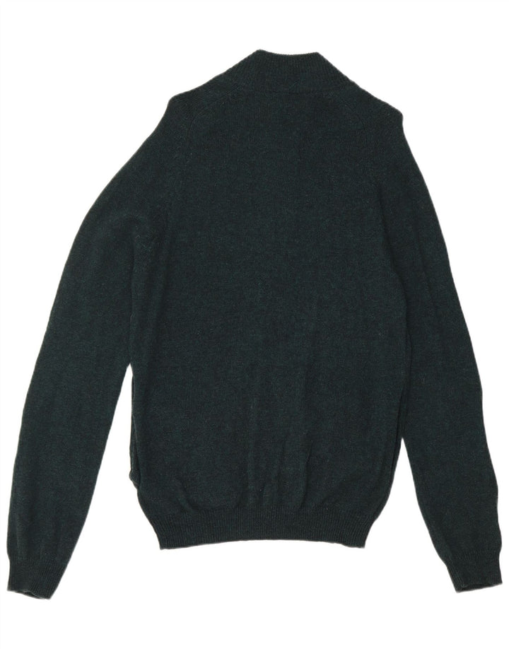Pulover cardigan pentru bărbați Marks & Spencer, lână verde medie
