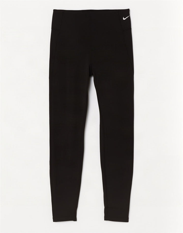 Leggings crop Nike Dri Fit pentru femei UK 14 Poliester mediu negru