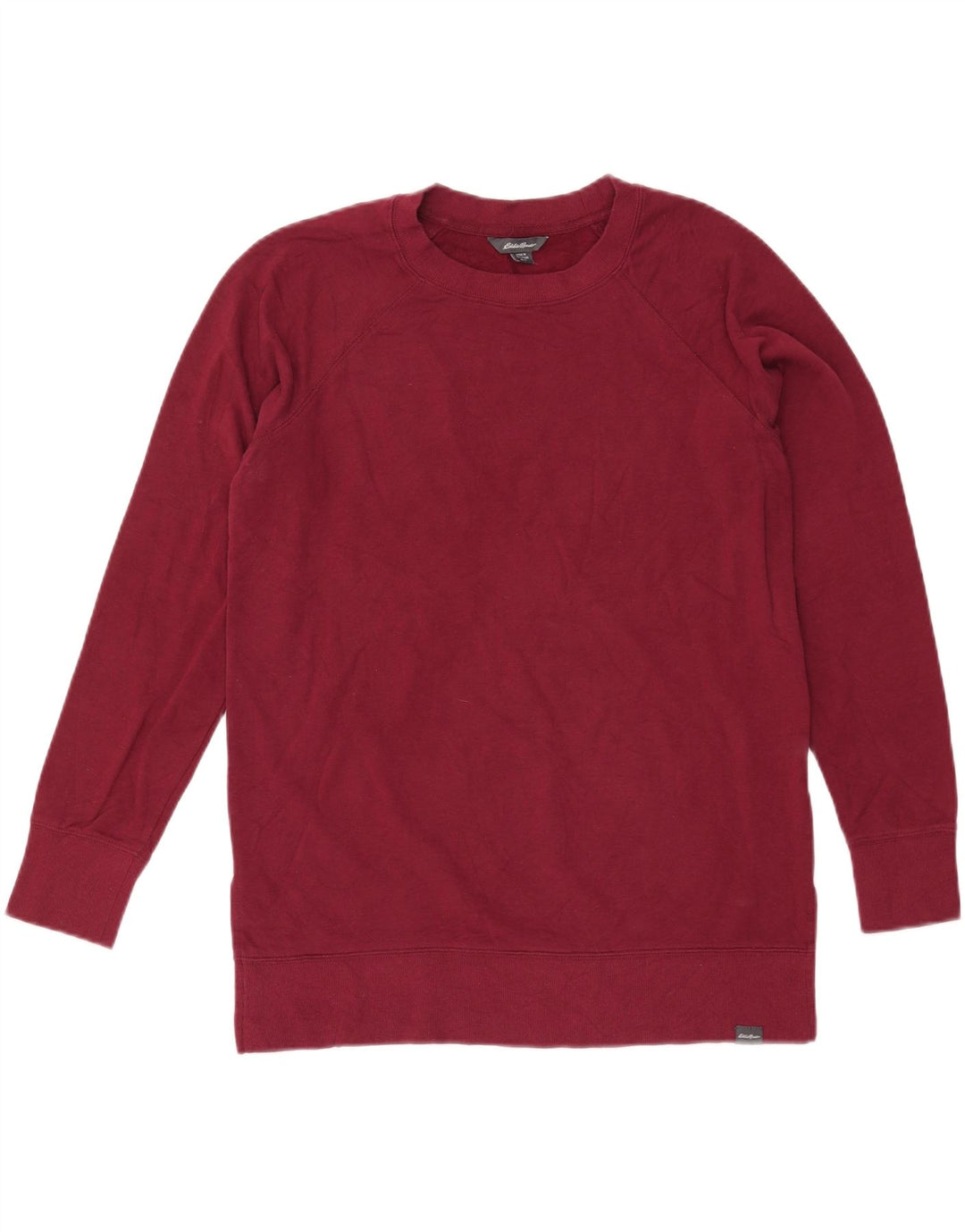 Hanorac pentru femei Eddie Bauer Pulover UK 14 Bumbac Burgundy mediu