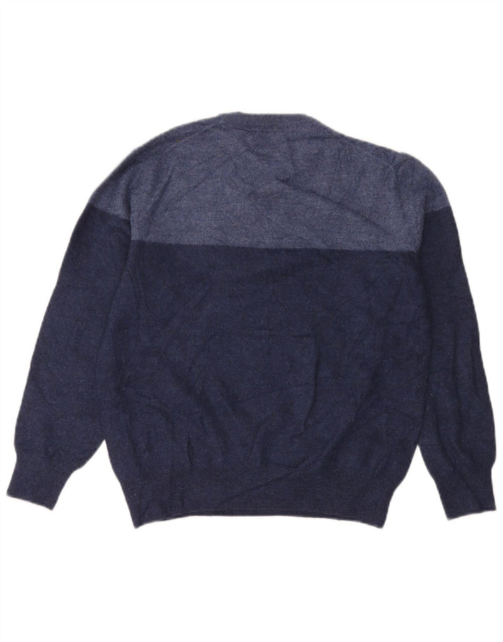 Pulover Calvin Klein pentru femei cu decolteu triplu, UK 12 Medium Bleumarin