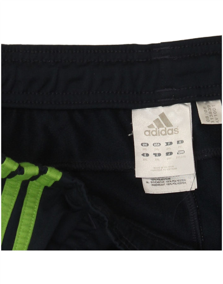 Pantaloni de trening capri Adidas pentru bărbați, 2XL, poliester color block, albastru bleumarin