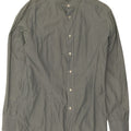 Benetton Cămașă pentru bărbați Medium Green Pinstripe Classic