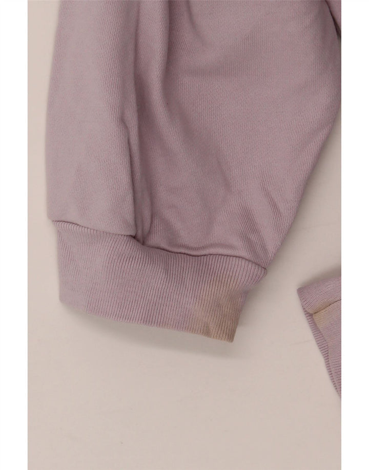 ALL SAINTS Pulover cu grafic supradimensionat pentru femei UK 10 Mic violet