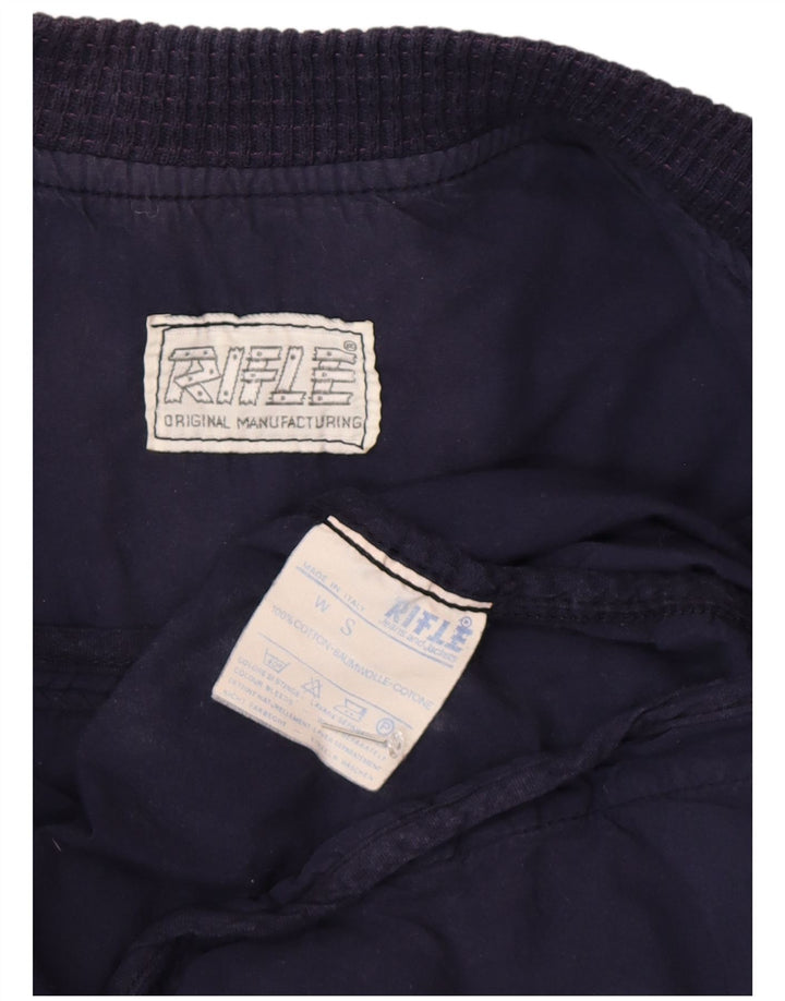 Jachetă bomber supradimensionată pentru femei Rifle UK 10 mic bumbac bleumarin