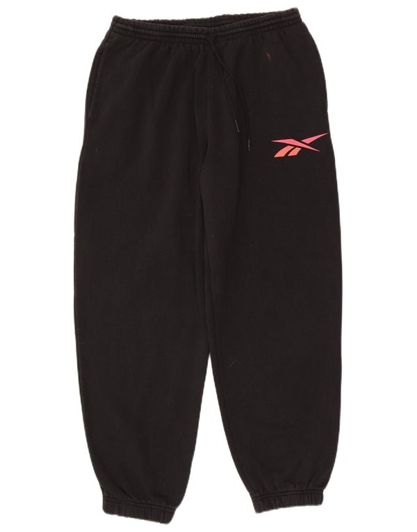 Pantaloni de trening pentru femei Reebok Pantaloni de jogging Marea Britanie 16/18 Bumbac negru mare