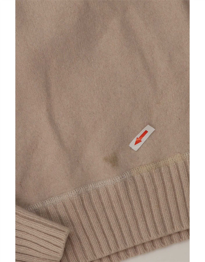 Pulover Levi's pentru femei cu gât de barcă, UK 14, lână mare, bej
