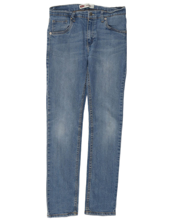 Blugi skinny pentru fete 510 LEVI'S 15-16 ani W28 L28 albastru bumbac