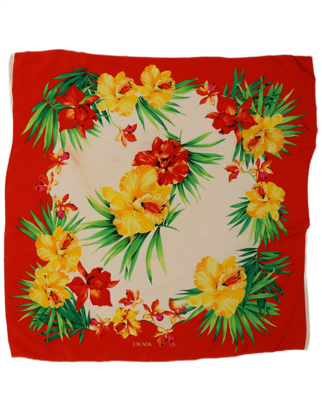 Escada Esarfa Patrata Femei Marime Unia Rosie Floral