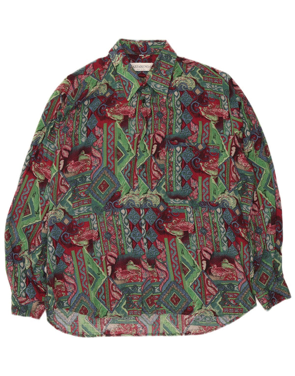 Nazzareno G. Cămașă Bărbați Medium Multicolor Geometric Viscose