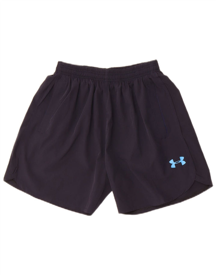 Pantaloni scurți sport Under Armour pentru băieți, 11-12 ani, poliester bleumarin