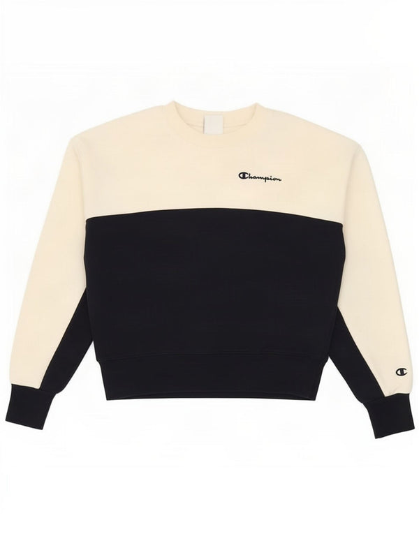 Pulover de hanorac supradimensionat pentru femei Champion UK 6 XS White Colorblock