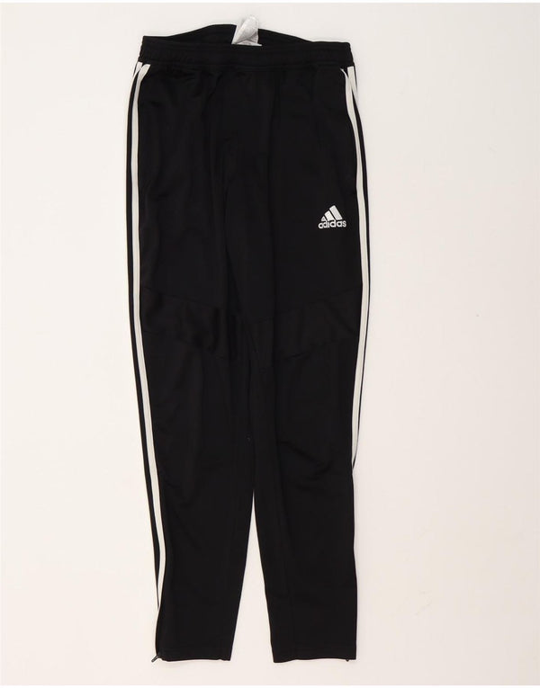 Pantaloni de trening Adidas pentru bărbați, poliester mediu negru
