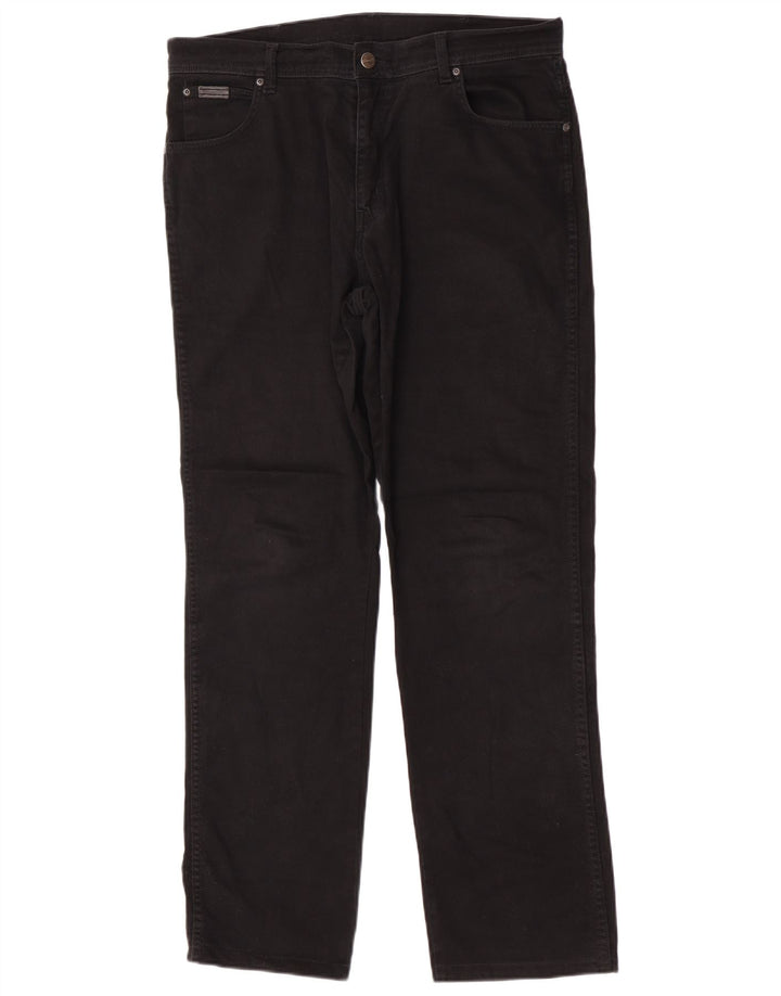 Blugi drepti Wrangler pentru bărbați Texas Stretch W36 L32 bumbac negru