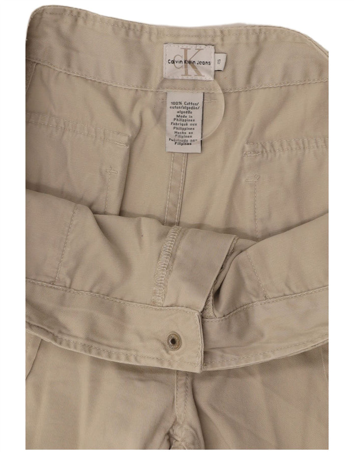 Pantaloni scurți CALVIN KLEIN pentru femei US 10 Medium W27 Bumbac verde