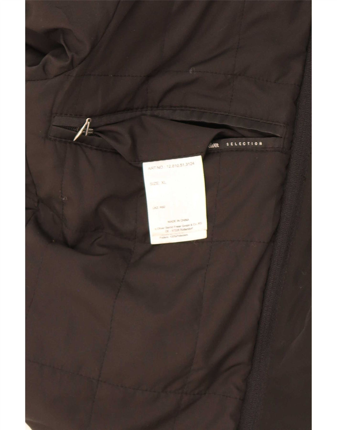 Jachetă S.Oliver pentru bărbați, UK 42 XL, lână neagră