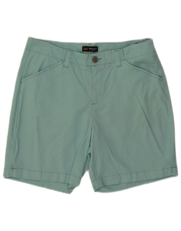 Pantaloni scurți casual LEE, cu talie medie, pentru femei, W32, mare turcoaz