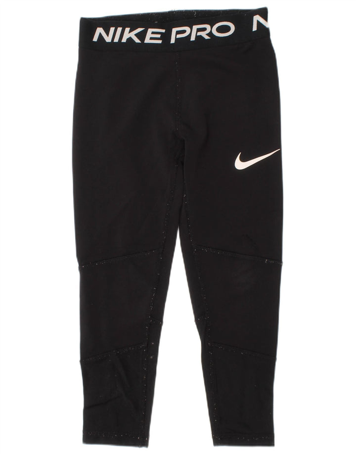 Leggings Nike Fete Dri Fit Graphic 4-5 ani Poliester negru mic
