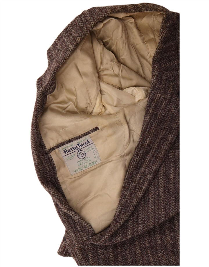 Jachetă pentru bărbați HARRIS TWEED cu 2 nasturi, UK 38, gri mediu cu dungi