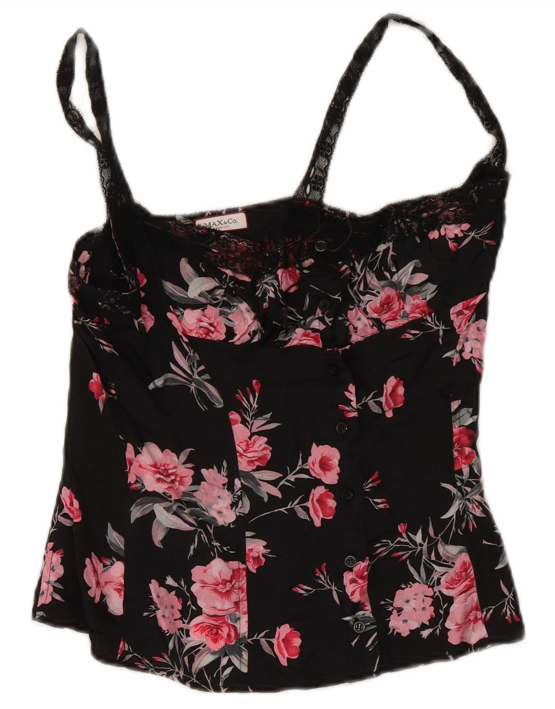 Max & Co. Top corset pentru femei UK 12 Medium Black Floral