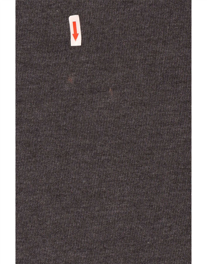 Tricou pentru femei Zara UK 12, bumbac gri mediu