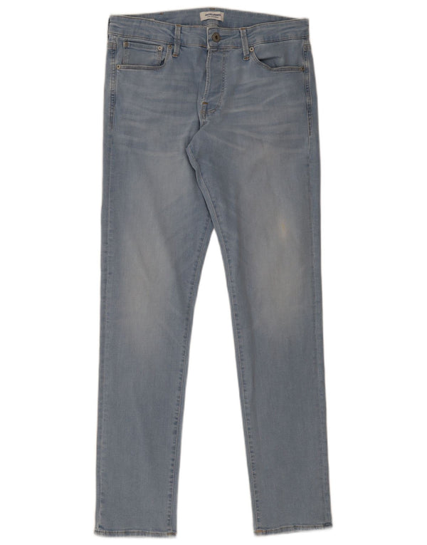 Blugi skinny pentru bărbați Jack & Jones W34 L32 Bumbac albastru