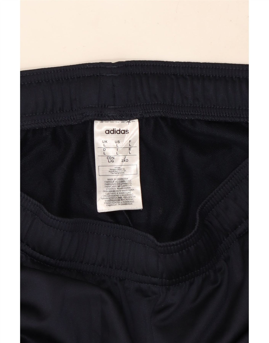 Pantaloni de trening ADIDAS pentru bărbați Pantaloni de jogging mari poliester bleumarin