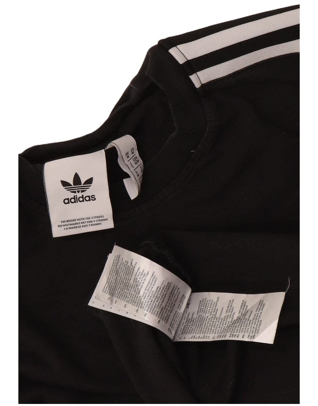 Tricou pentru bărbați Adidas Top Mediu Negru Bumbac