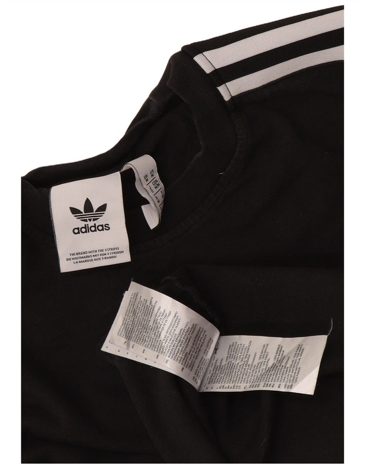 Tricou pentru bărbați Adidas Top Mediu Negru Bumbac