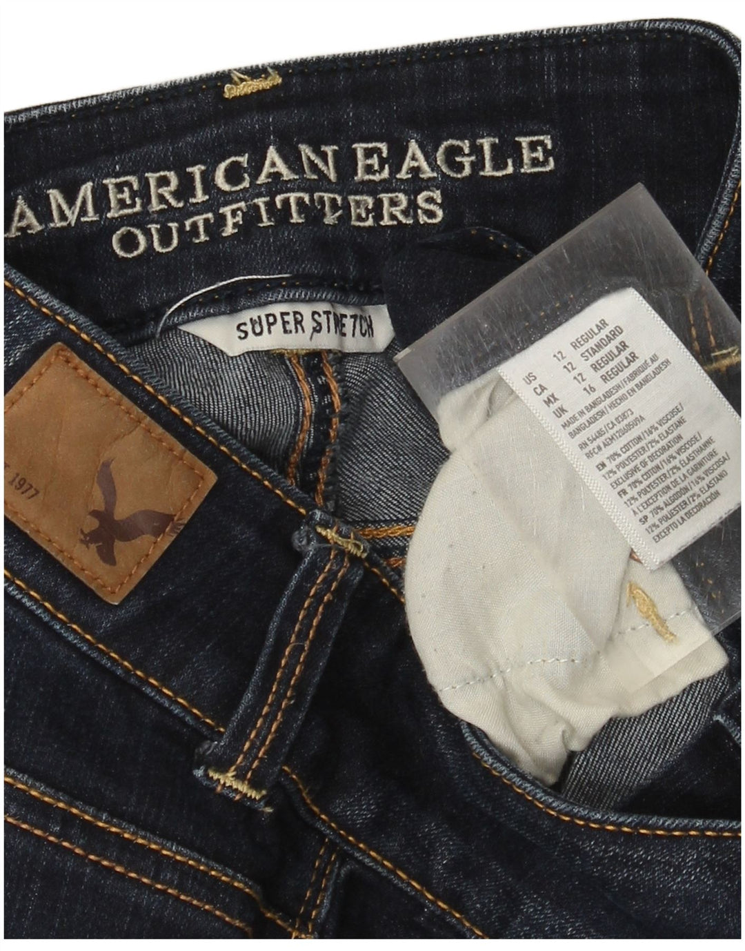 American Eagle Blugi Bootcut pentru femei UK 16 Large W34 L26 Bleumarin