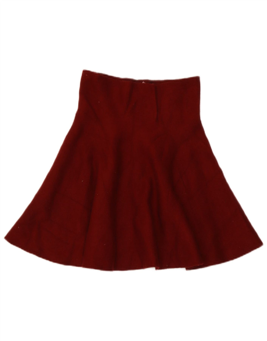 Fusta evazată tricotată pentru femei Zara Mic W26 Burgundy