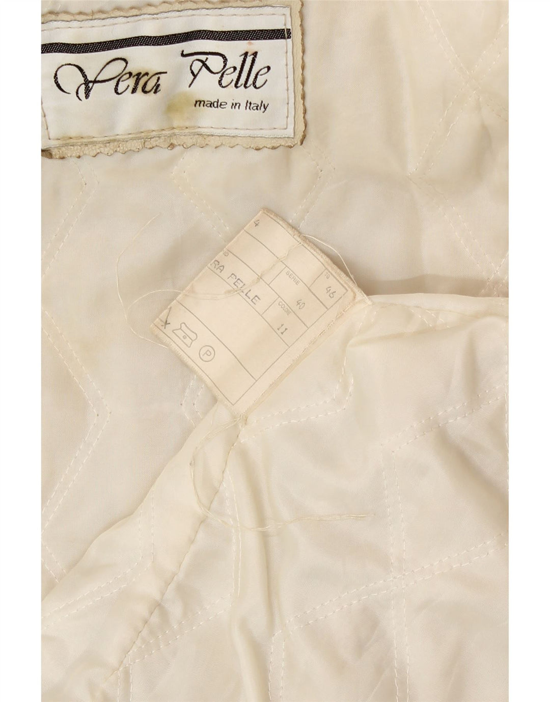 Geacă de piele vintage pentru femei cu glugă IT 46 din piele mare bej