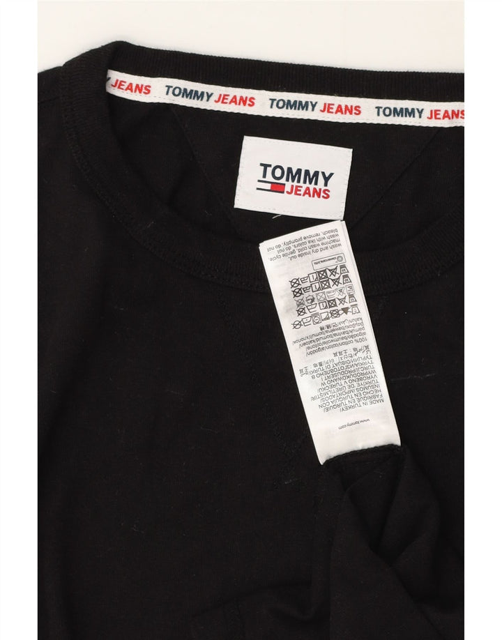 Tricou pentru bărbați Tommy Hilfiger Top mediu negru bumbac
