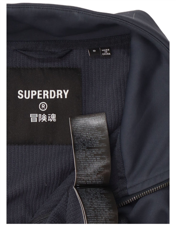 Jachetă de trening pentru bărbați Superdry, poliester, albastru mic
