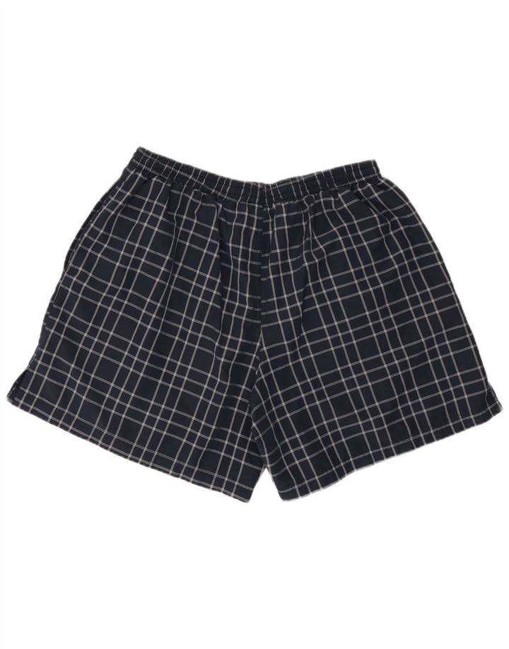 Pantaloni scurți de înot Umbro pentru bărbați 2XL, poliester cu carouri bleumarin