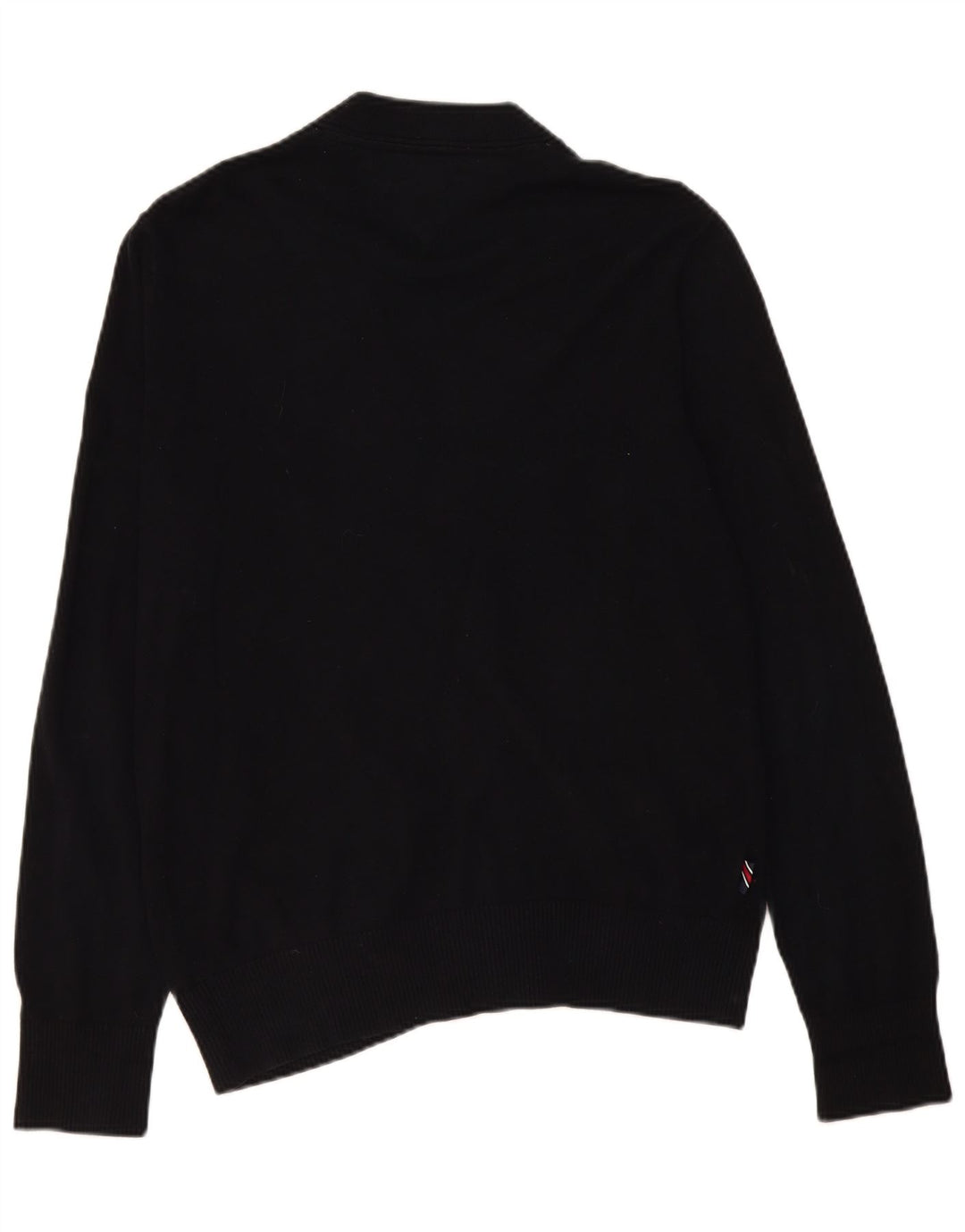Pulover cardigan pentru bărbați Tommy Hilfiger, bumbac mediu negru