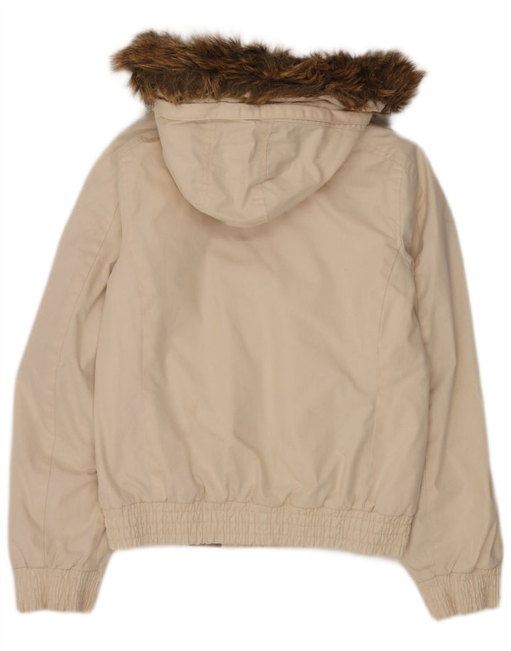 Jachetă bomber cu glugă Puma pentru femei UK 6 XS Off White
