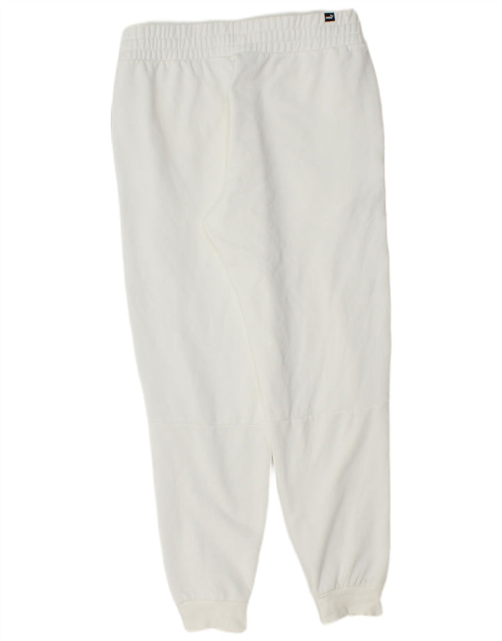 Pantaloni de trening grafic PUMA pentru bărbați Pantaloni de jogging, mari, alb, bloc de culoare