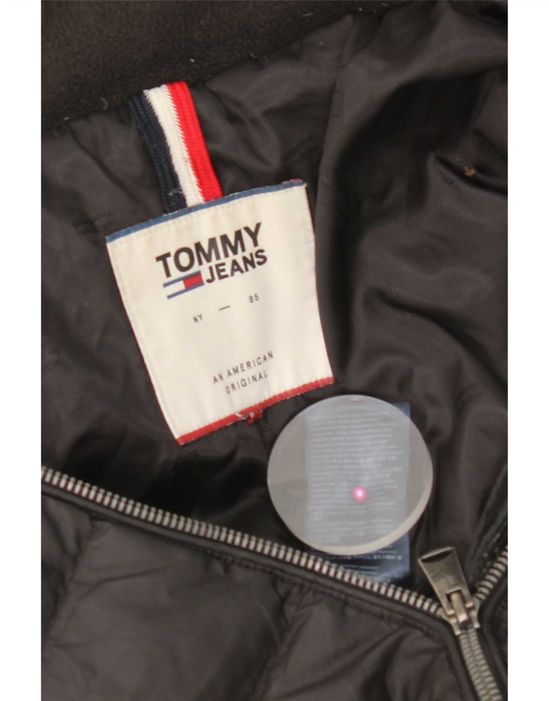 Jachetă căptușită pentru femei Tommy Hilfiger UK 14 Poliester mediu negru